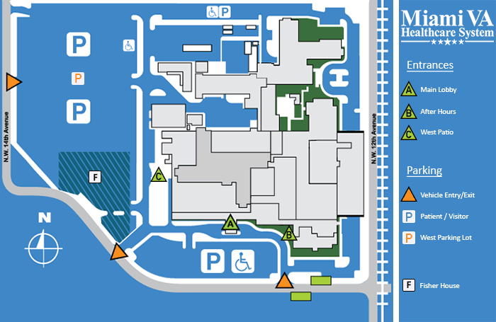 Campus Map Va Miami Health Care Veterans Affairs